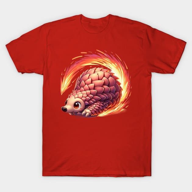 Blazing Fast Pangolin T-Shirt by Dmytro